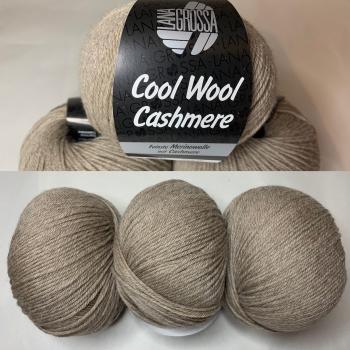 50 g Cool Wool Cashmere - Lana Grossa - Farbe 006 - Taupe