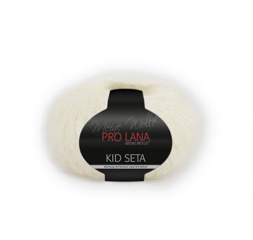 25 g Kid Seta Mohair - Pro Lana - Farbe 02 - Wollweiss