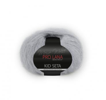25 g Kid Seta Mohair - Pro Lana - Farbe 95 - Mittelgrau