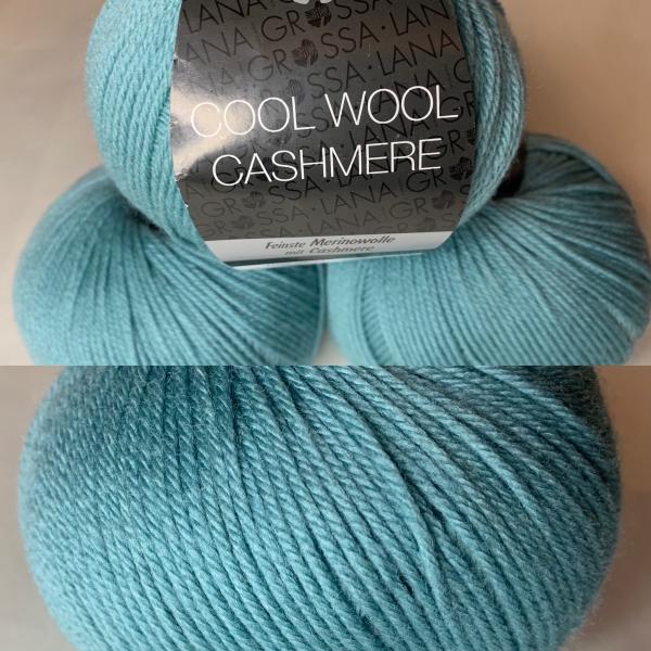 50 g Cool Wool Cashmere - Farbe 035 - Hellpetrol