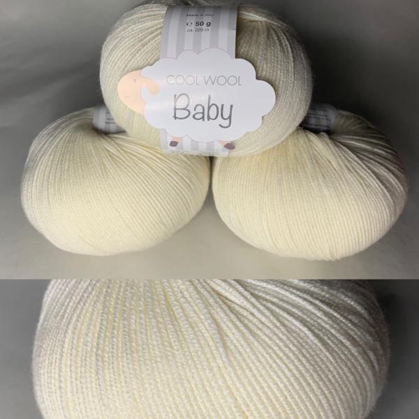 Artikelname 50 g Cool Wool Baby - Farbe 213 - Rohweiß