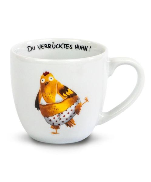 Tasse "Du verrücktes Huhn!"