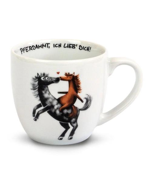 Tasse "Pferdammt, ich lieb' dich!"