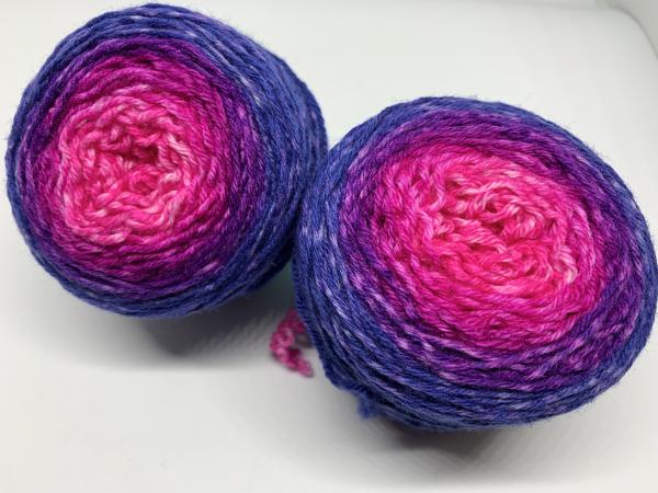 Sockenverlauf - Marine-Violett-Magenta-Pink